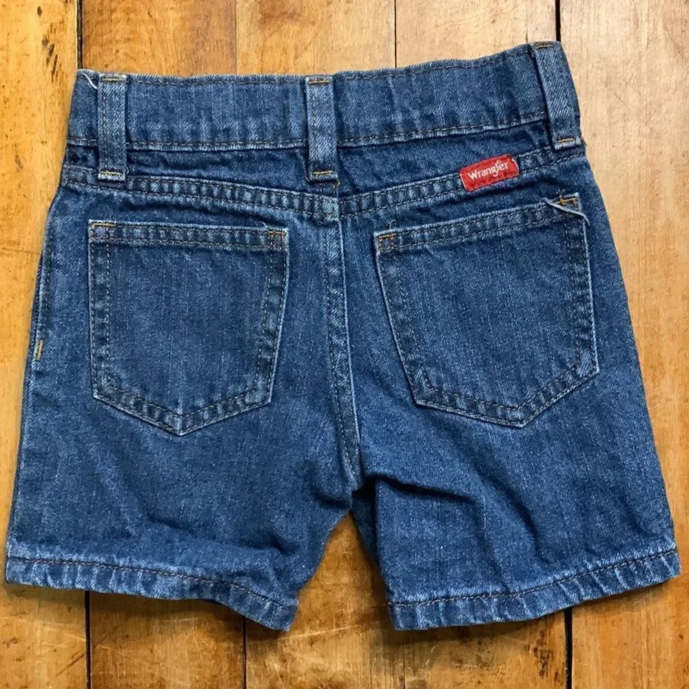 Wrangler jean shorts 3T graffiti distressed cotton spring summer adjustable wais